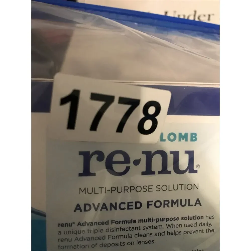 Renu Contact Lens Solution Formula Cleaner for Eye Contacts 12 Oz (Pack of 2)